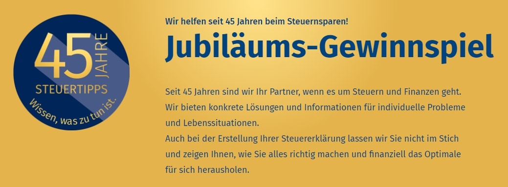 Jubiläums-Gewinnspiel