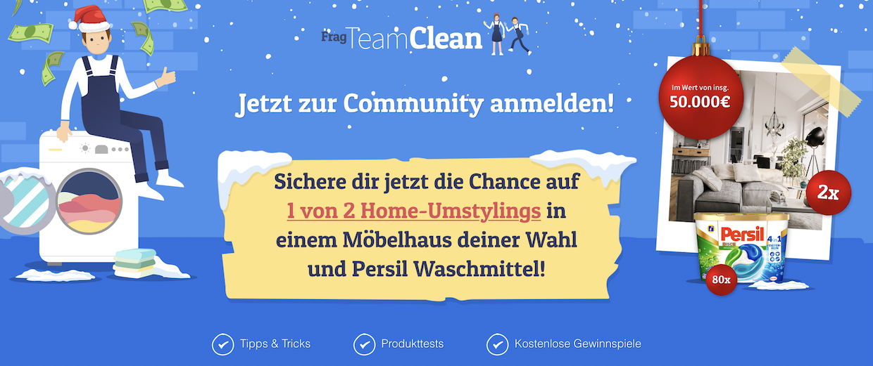 Henkel Frag Team Clean Homeumstyling Gewinnspiel