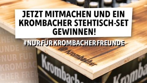 Krombacher Freunde Stehtisch Gewinnspiel