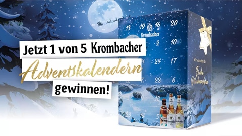 Krombacher Adventskalender Gewinnspiel