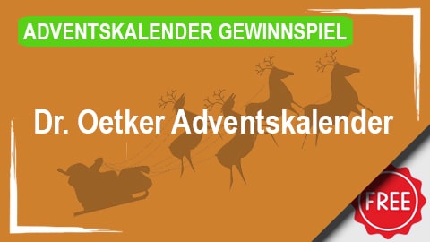 Dr. Oetker Adventskalender Gewinnspiel