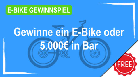 Jetzt ein E-Bike oder Bargeld in Höhe von 5.000€ gewinnen!