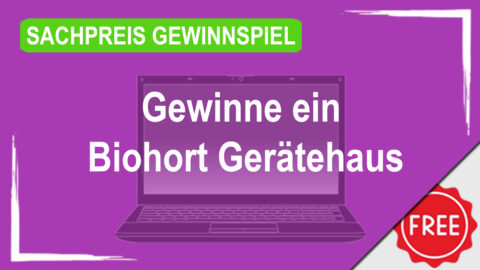 Gewinne ein Biohort Gerätehaus für deinen Garten