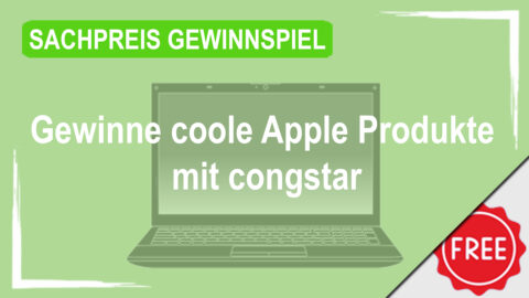 Mit congstar coole Apple Produkte gewinnen