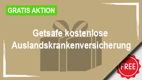 Gratis Aktion Getsafe kostenlose Auslandskrankenversicherung