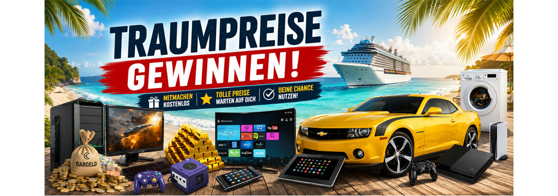 Gewinnspiele in Deutschland Header
