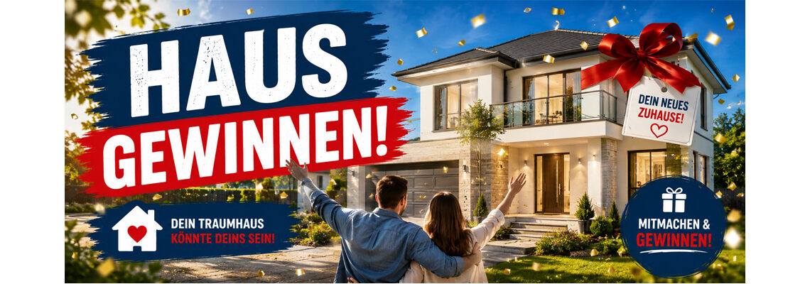 Haus Gewinnspiel Header