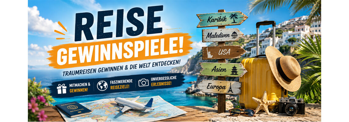 Reise Gewinnspiele Header