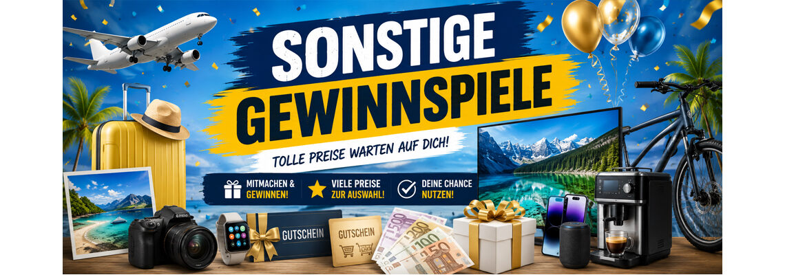 Sonstige Gewinnspiele Header